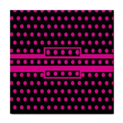 Polka Dots Two Times 8 Black Tile Coaster by impacteesstreetwearten