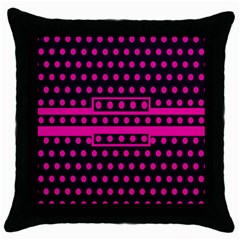 Polka Dots Two Times 8 Black Throw Pillow Case (black) by impacteesstreetwearten