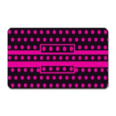 Polka Dots Two Times 8 Black Magnet (rectangular) by impacteesstreetwearten