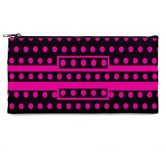 Polka Dots Two Times 8 Black Pencil Cases by impacteesstreetwearten