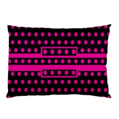 Polka Dots Two Times 8 Black Pillow Case (two Sides) by impacteesstreetwearten