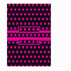 Polka Dots Two Times 8 Black Large Garden Flag (two Sides) by impacteesstreetwearten