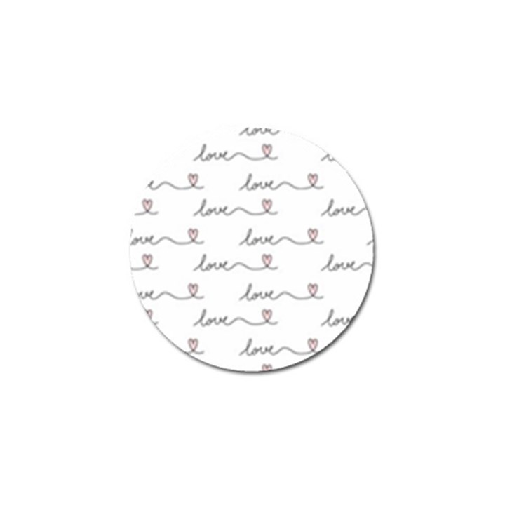 Pattern With Love Words Golf Ball Marker