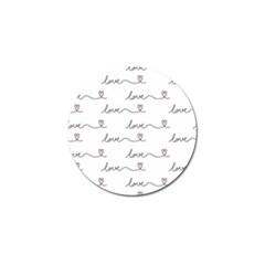 Pattern With Love Words Golf Ball Marker (10 Pack) by Vaneshart