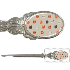 Cat Faces Pattern Letter Opener