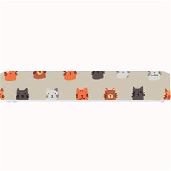 Cat Faces Pattern Small Bar Mats by Vaneshart