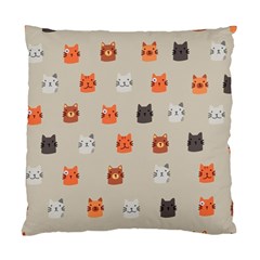 Cat Faces Pattern Standard Cushion Case (one Side) by Vaneshart