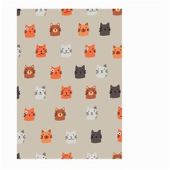 Cat Faces Pattern Large Garden Flag (Two Sides)