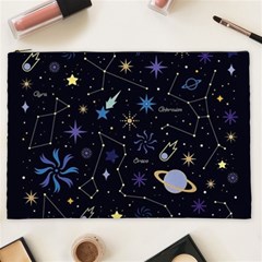 Starry Night  Space Constellations  Stars  Galaxy  Universe Graphic  Illustration Cosmetic Bag (xxl) by Vaneshart