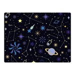 Starry Night  Space Constellations  Stars  Galaxy  Universe Graphic  Illustration Double Sided Flano Blanket (Mini)  35 x27  Blanket Front