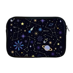 Starry Night  Space Constellations  Stars  Galaxy  Universe Graphic  Illustration Apple Macbook Pro 17  Zipper Case by Vaneshart