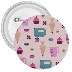 Seamless Bakery Vector Pattern 3  Buttons by Vaneshart