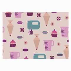 Seamless Bakery Vector Pattern Large Glasses Cloth by Vaneshart