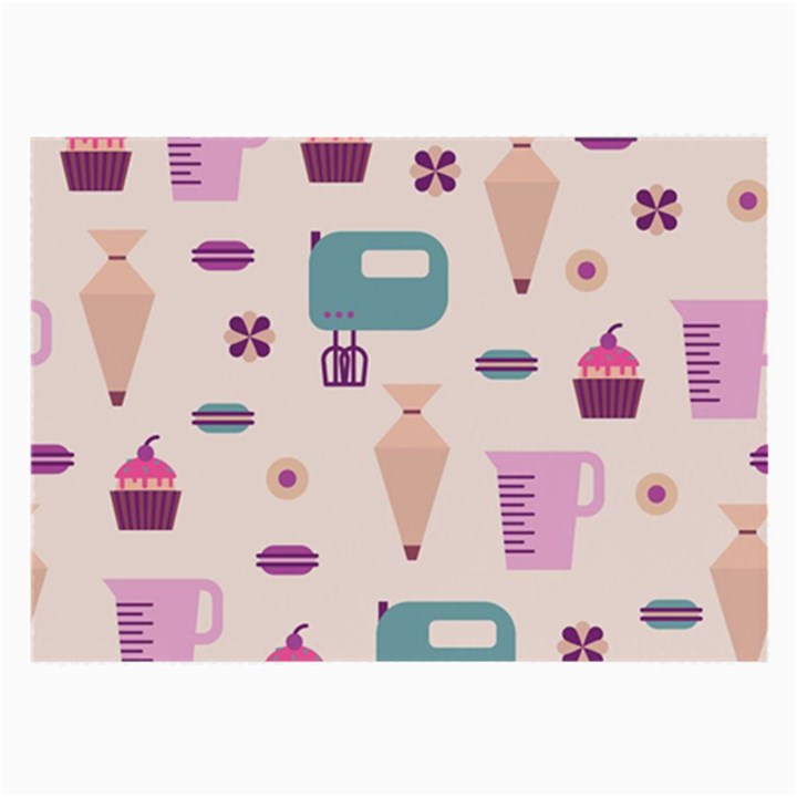 Seamless Bakery Vector Pattern Large Glasses Cloth