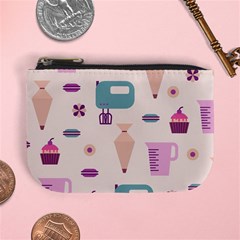 Seamless Bakery Vector Pattern Mini Coin Purse by Vaneshart