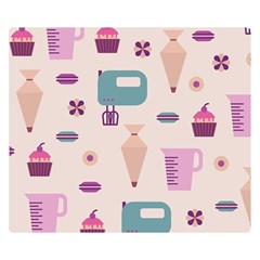 Seamless Bakery Vector Pattern Double Sided Flano Blanket (small)  by Vaneshart