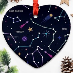 Space Wallpapers Ornament (Heart)