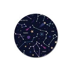 Space Wallpapers Magnet 3  (round) by Vaneshart