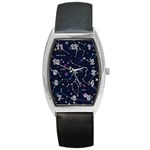 Space Wallpapers Barrel Style Metal Watch Front