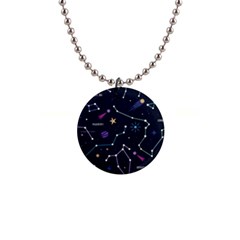 Space Wallpapers 1  Button Necklace