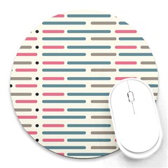 Long Lines Vector Pattern Round Mousepads by Vaneshart