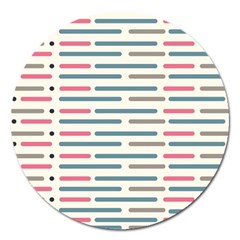 Long Lines Vector Pattern Magnet 5  (round) by Vaneshart