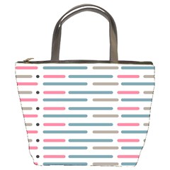 Long Lines Vector Pattern Bucket Bag by Vaneshart