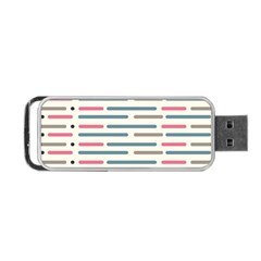 Long Lines Vector Pattern Portable Usb Flash (one Side) by Vaneshart