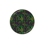 Neon Fruit Seamless Pattern Hat Clip Ball Marker (10 pack) Front