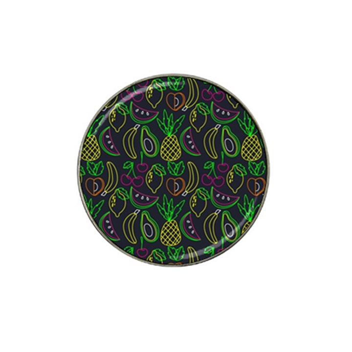 Neon Fruit Seamless Pattern Hat Clip Ball Marker (10 pack)