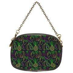 Neon Fruit Seamless Pattern Chain Purse (one Side) by Vaneshart