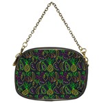 Neon Fruit Seamless Pattern Chain Purse (One Side) Front