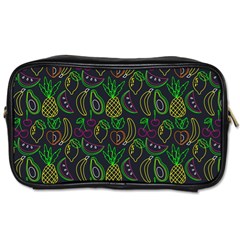 Neon Fruit Seamless Pattern Toiletries Bag (one Side) by Vaneshart