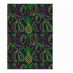 Neon Fruit Seamless Pattern Small Garden Flag (two Sides) by Vaneshart