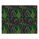 Neon Fruit Seamless Pattern Double Sided Flano Blanket (Large)  80 x60  Blanket Front