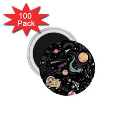 Animals Galaxy Space 1 75  Magnets (100 Pack)  by Vaneshart