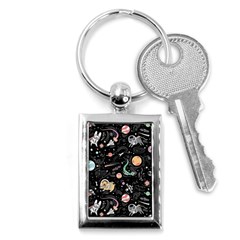 Animals Galaxy Space Key Chain (rectangle) by Vaneshart