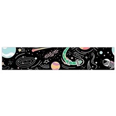 Animals Galaxy Space Small Flano Scarf by Vaneshart