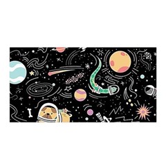 Animals Galaxy Space Satin Wrap by Vaneshart