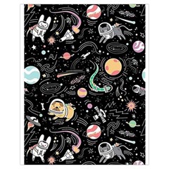 Animals Galaxy Space Drawstring Bag (small) by Vaneshart