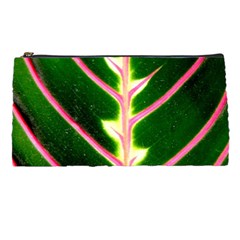 Exotic Green Leaf Pencil Cases by Vaneshart