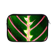 Exotic Green Leaf Apple Ipad Mini Zipper Cases by Vaneshart