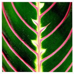 Exotic Green Leaf Wooden Puzzle Square