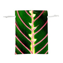 Exotic Green Leaf Lightweight Drawstring Pouch (s)