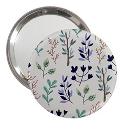 Dark Tone Plant Pattern 3  Handbag Mirrors by Vaneshart