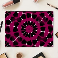 Pink And Black Seamless Pattern Cosmetic Bag (xl) by Vaneshart