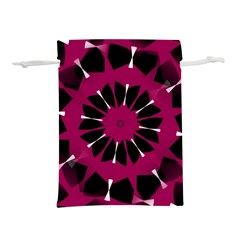 Pink And Black Seamless Pattern Lightweight Drawstring Pouch (s)