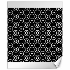 Black And White Pattern Canvas 16  X 20  by Vaneshart