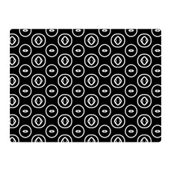 Black And White Pattern Double Sided Flano Blanket (mini)  by Vaneshart