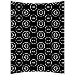 Black And White Pattern Back Support Cushion by Vaneshart